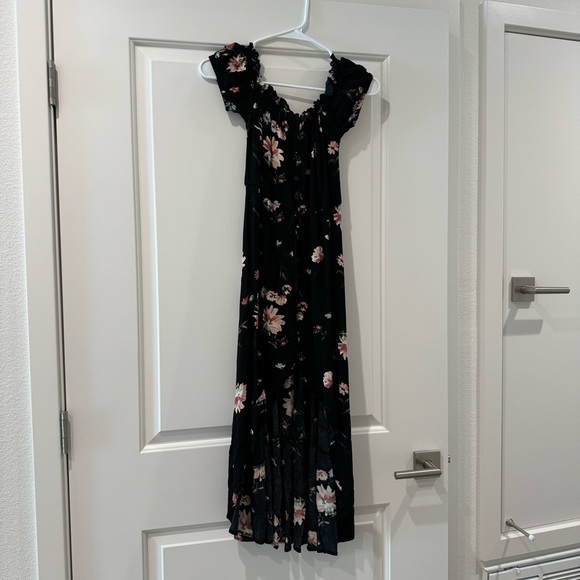 Worn twice: Juniors XS Band of Gypsies Floral Boho Off Shoulder High Low… - Picture 8 of 8